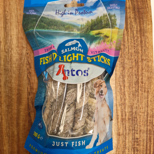 100% Salmon Skin Rolls - 100g