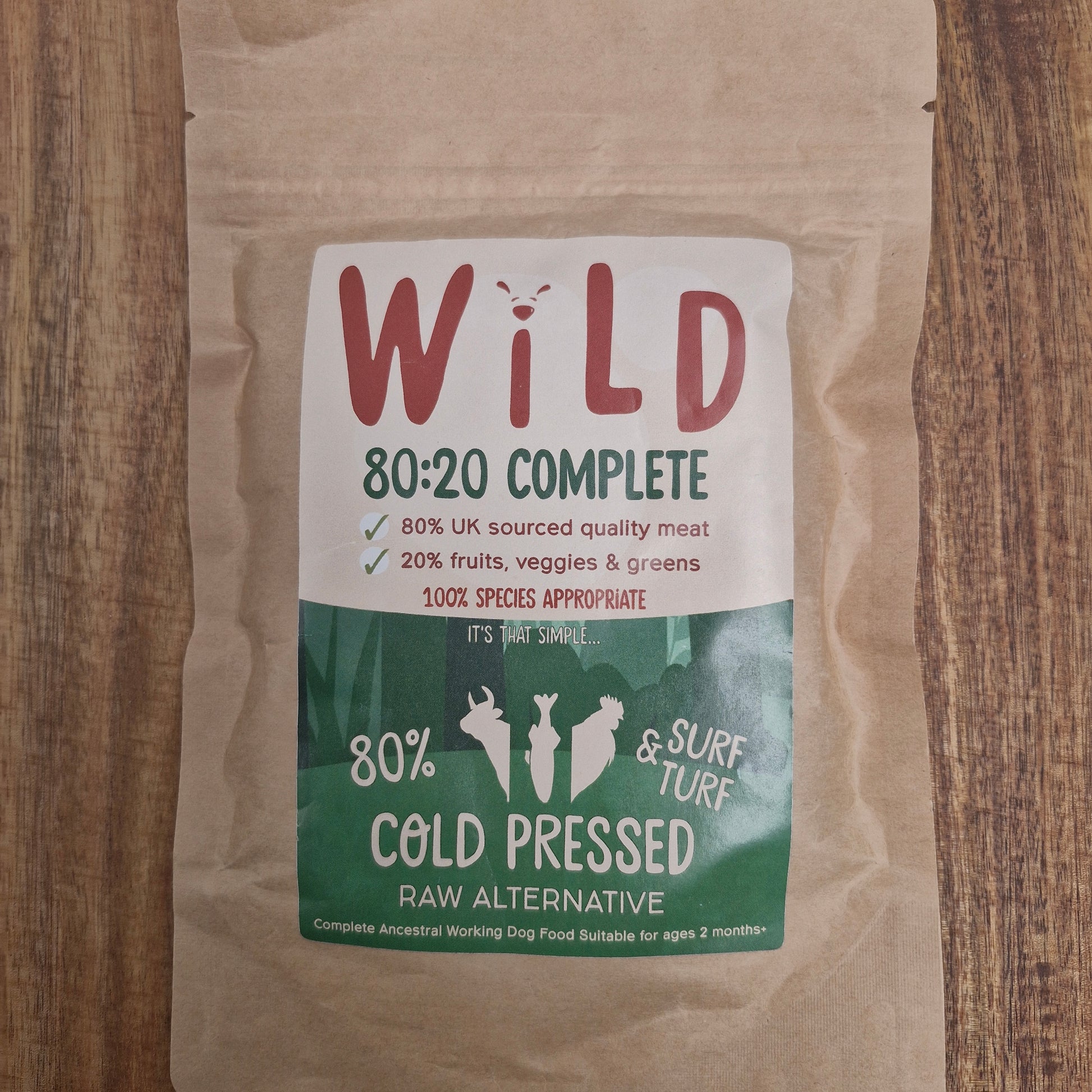 80:20 Cold Pressed Complete For Dogs - 150g Sample Size (Great for using as treats!)